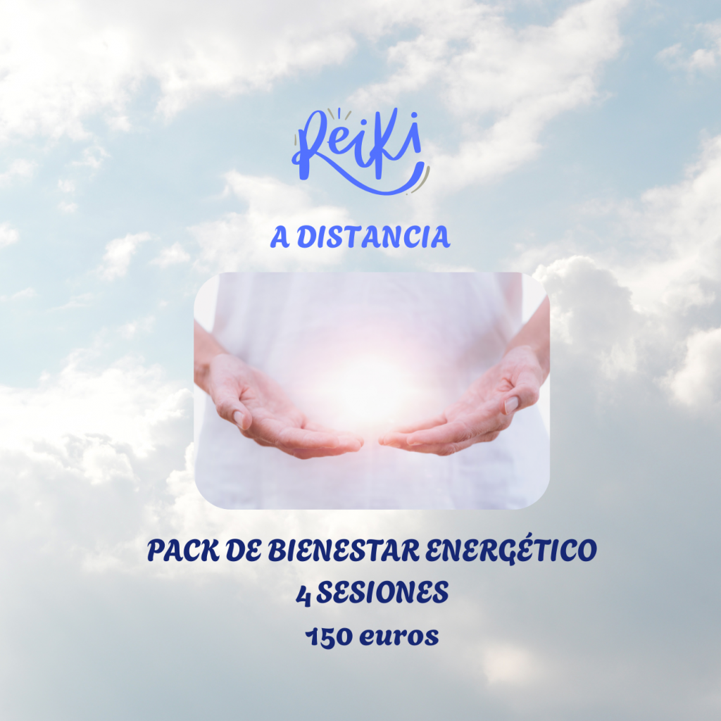 PACK DE BIENESTAR ENERGÉTICO:4 SESIONES REIKI A DISTANCIA